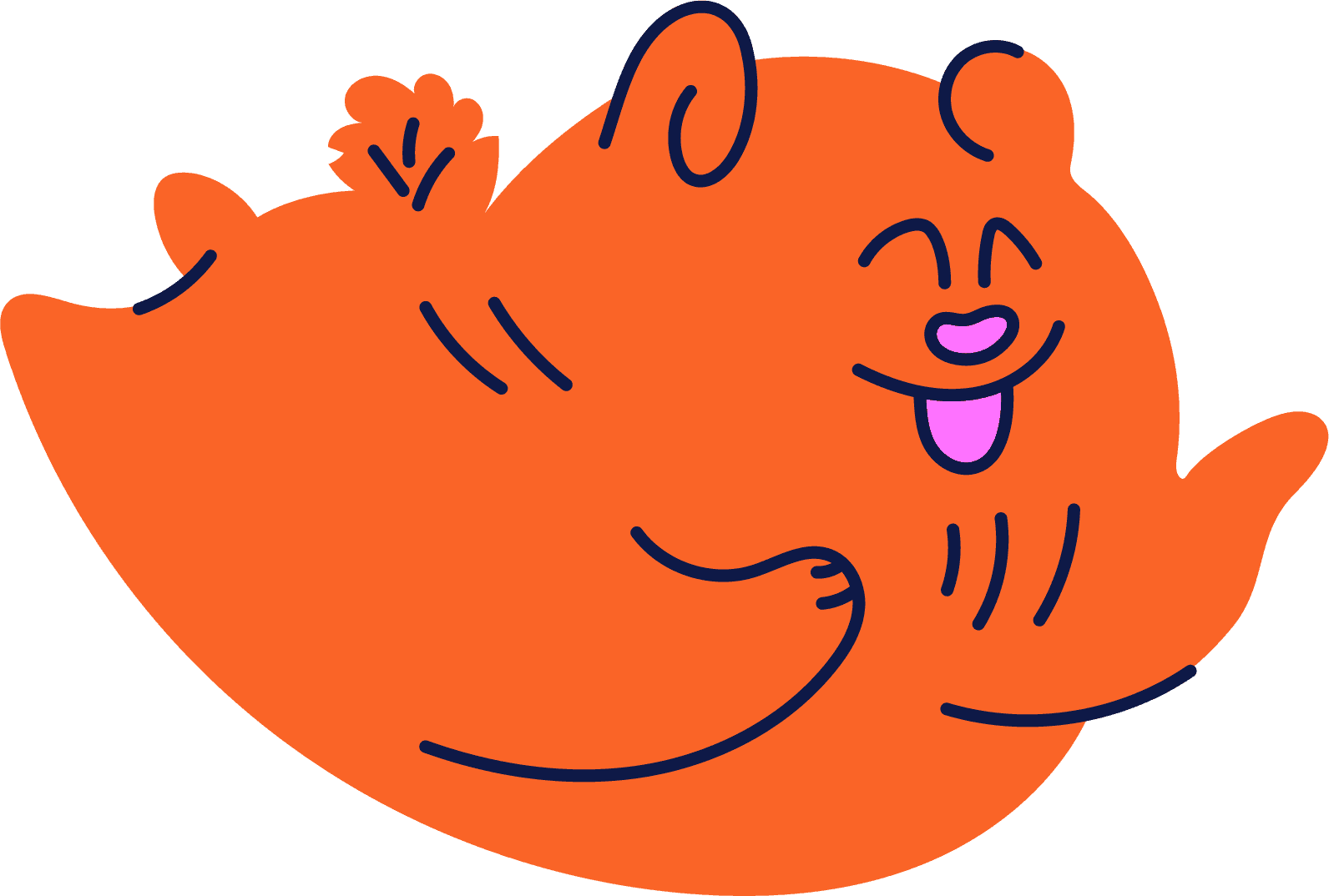 Orange Cartoon Dog